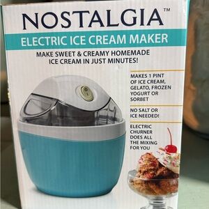 Nostalgia Electric Ice Cream Maker - Teal